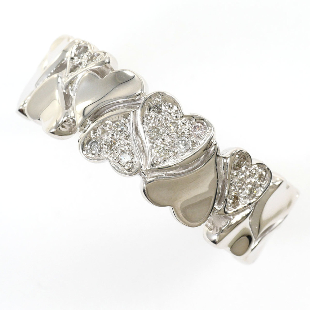 VINTAGE 18k Silver Diamond Ring